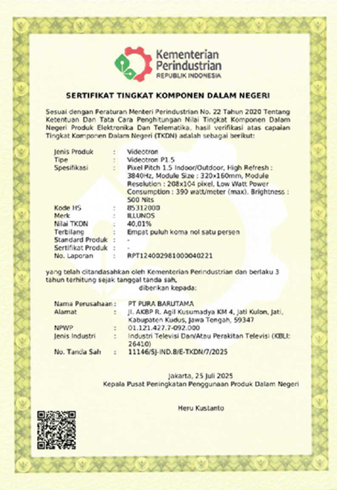 TKDN Certificate 1